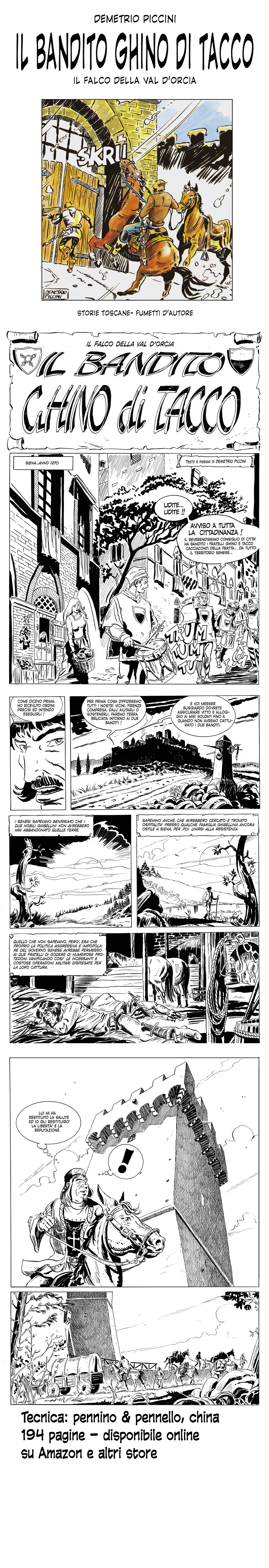Ghino di Tacco - fumetto storico di Demetrio Piccini
