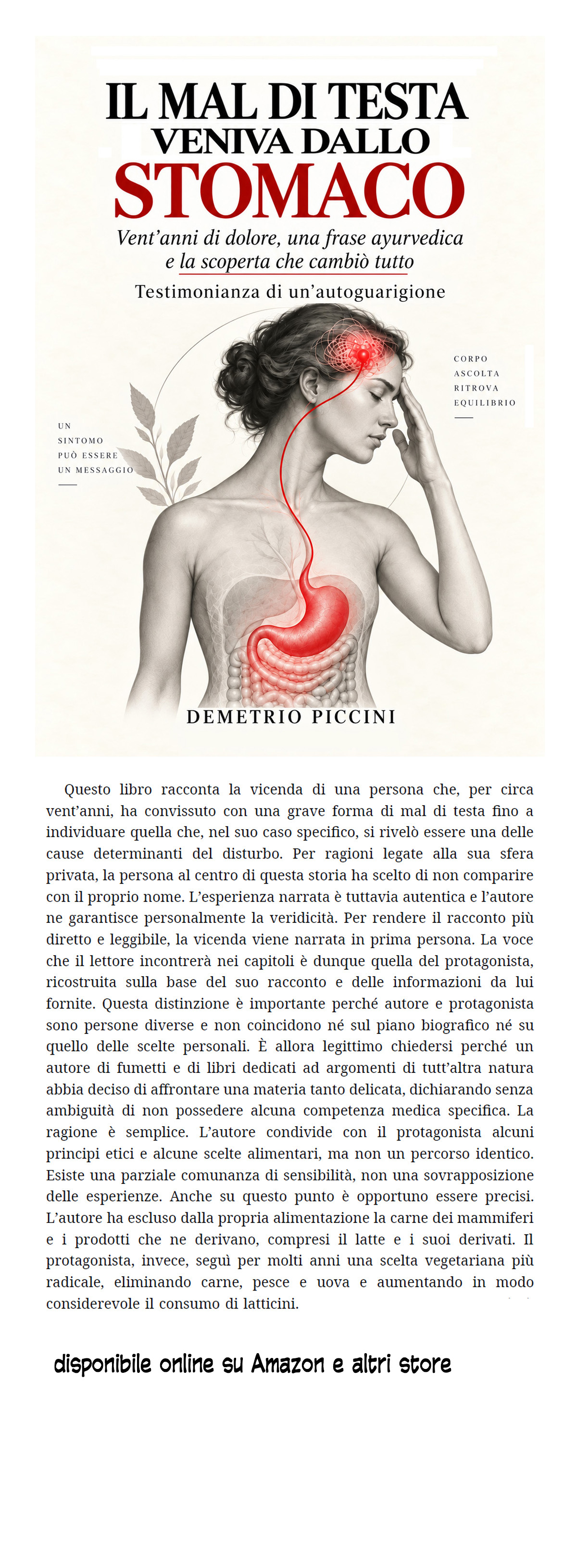Il mal di testa veniva dallo stomaco di Demetrio Piccini